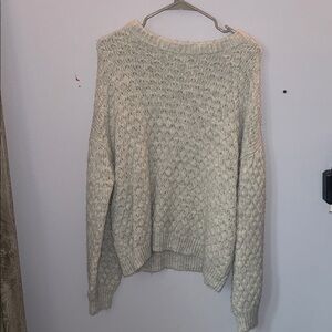 a new day Cream Textured Women's Sweater